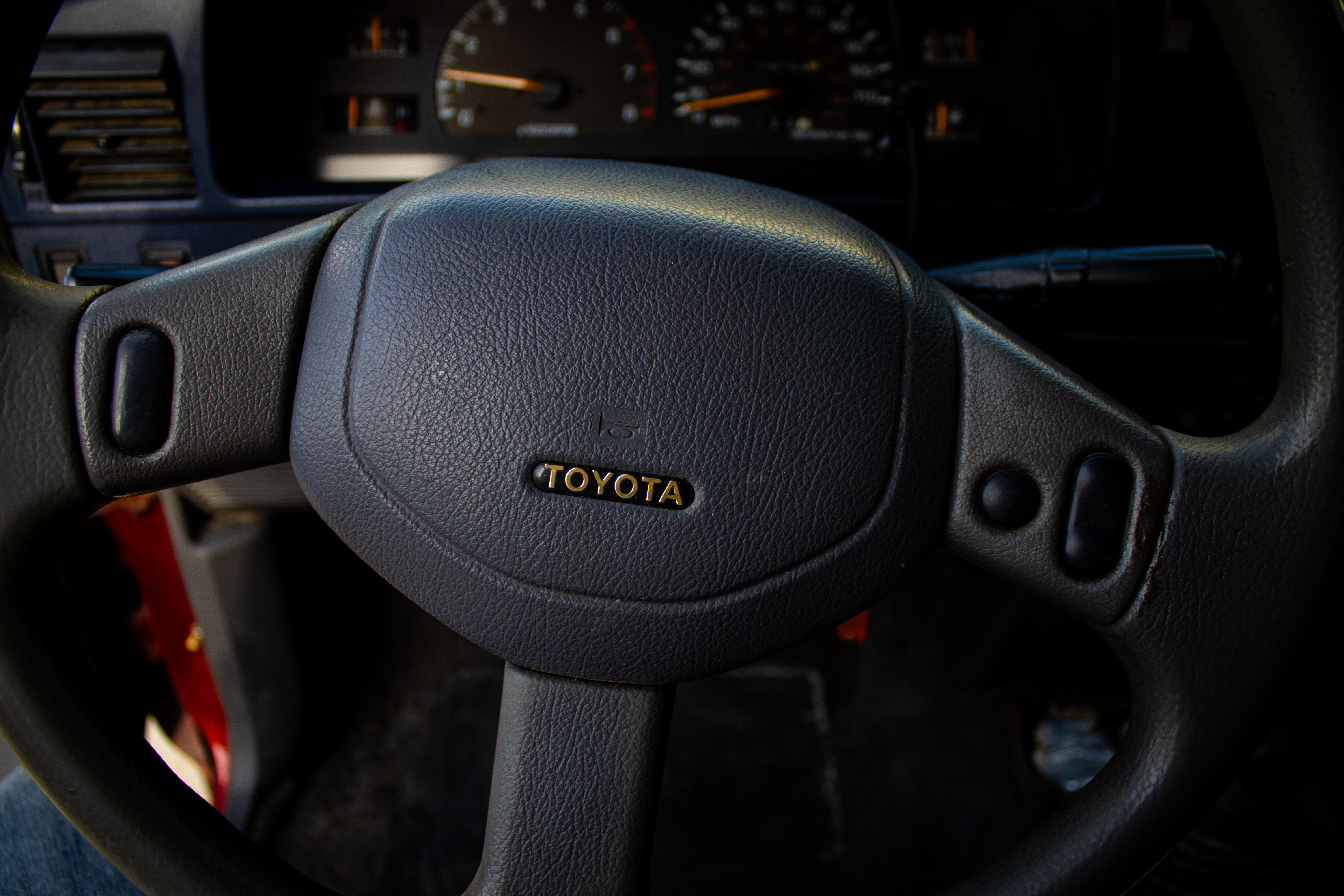 Steering wheel close-up